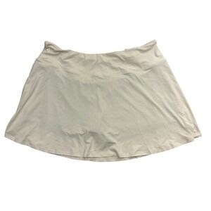 BlevonH Athletic Skort Women 2XL White Excellent Built-in Mesh Liner Tennis Golf